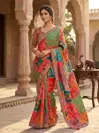 Kc 2105 Soft Chinon Printed Designer Party Wear Saree